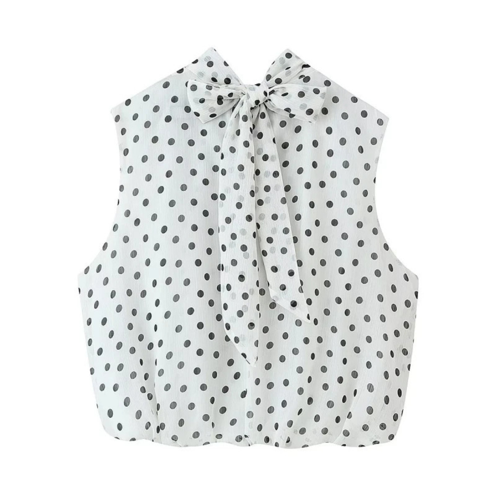 ZARA Summer Pleated Balloon Top